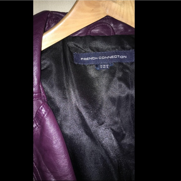 french connection athena jacket in cherry tonic - Picture 2 of 4